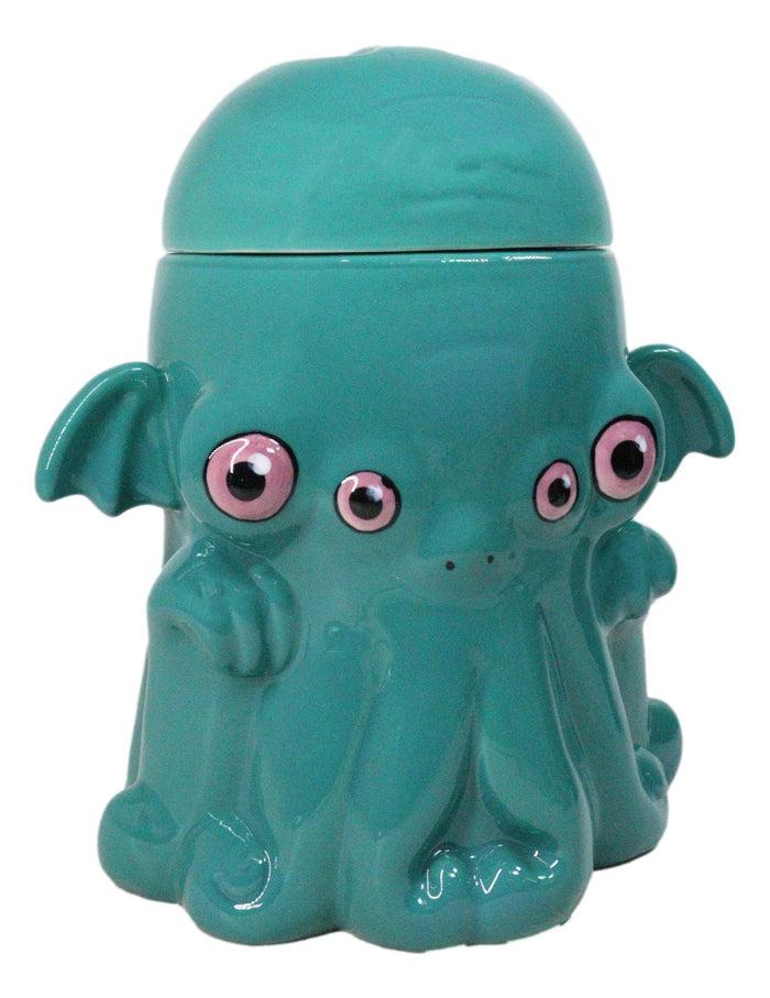 Ebros Gift Mythological God Cthulhu Kraken Octopus Colossal Sea Monster Ceramic Cookie Jar