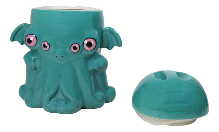 Ebros Gift Mythological God Cthulhu Kraken Octopus Colossal Sea Monster Ceramic Cookie Jar
