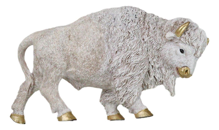 ebros gift Native American Sacred White Bison Buffalo Decorative Wall Sculpture Relief