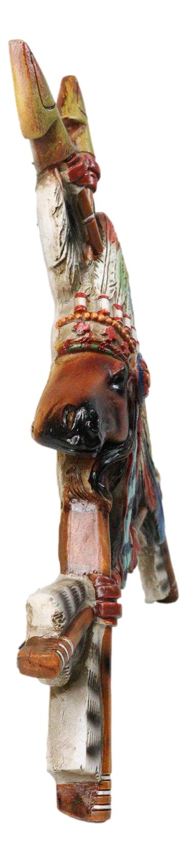 Ebros Gift Native Tribal American Indian Chief Horse In Headdress With 3 Arrows Wall Decor