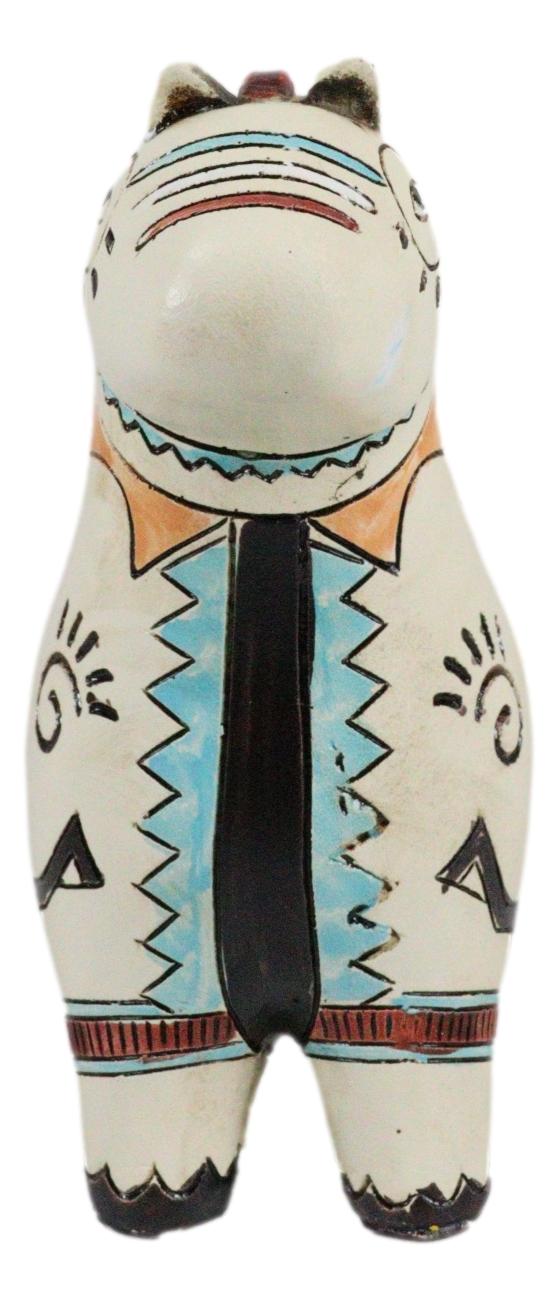 Ebros Gift Native Tribe American Aztec Hopi Indian Style Howling Wolf Totem Spirit Figurine