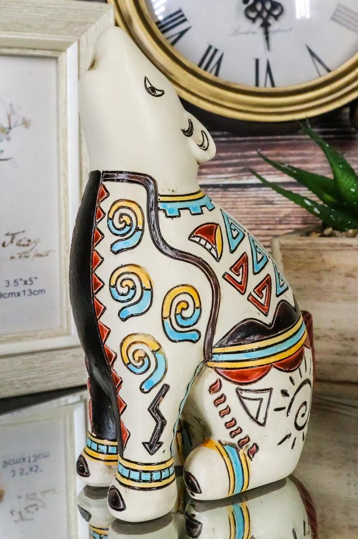 ebros gift Native Tribe American Aztec Hopi Indian Style Howling Wolf Totem Spirit Figurine