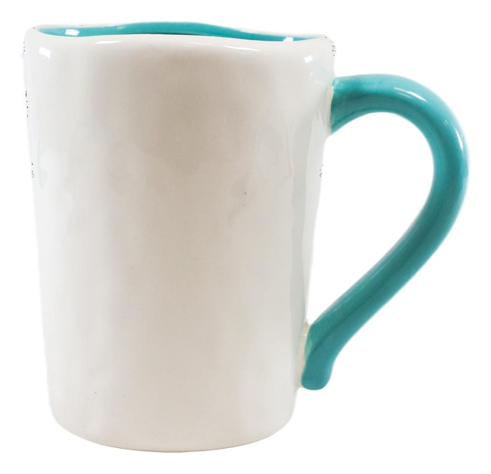 Ebros Gift Nautical Marine Blue White Octopus And Bubbles Ceramic Drinking Coffee Mug Cup