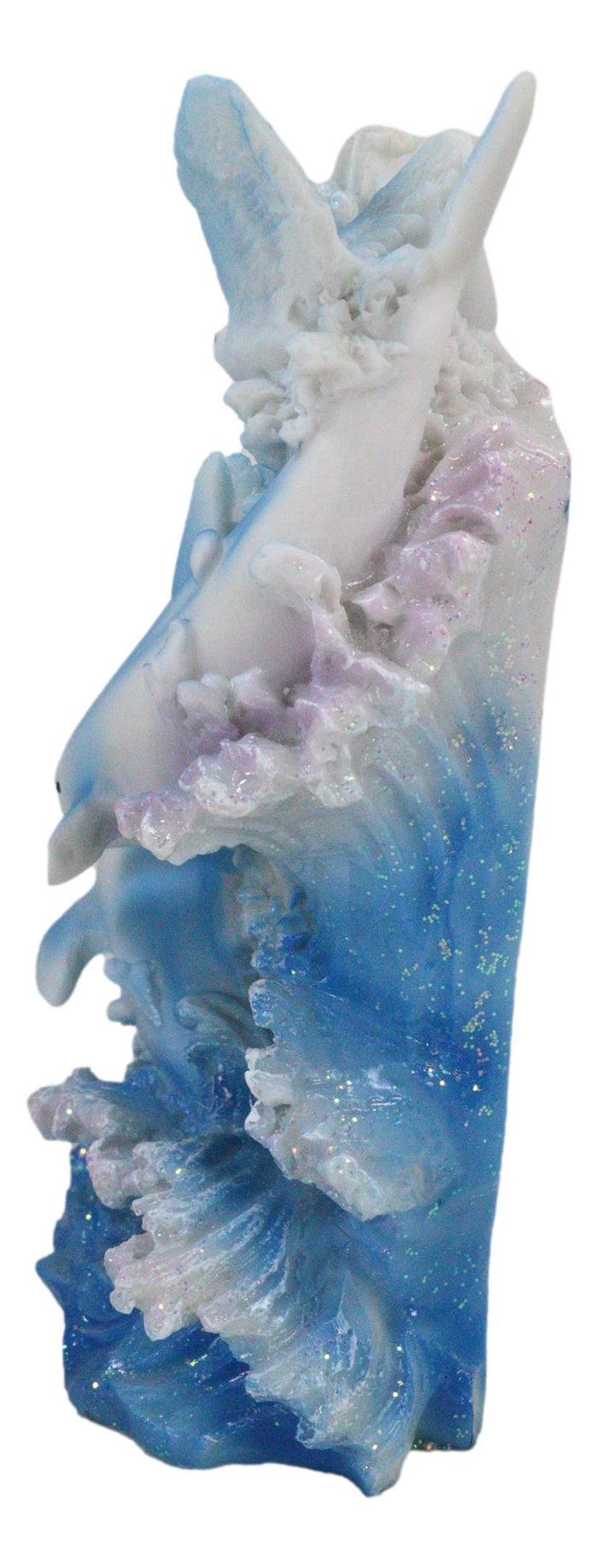Ebros Gift Nautical Marine Bottlenose Dolphins Family By Ocean Atlantis Waves Table Clock