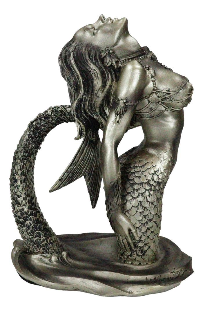 Ebros Gift Nautical Seductive Siren Of The Seas Nude Mermaid Rising Out Of Waters Figurine