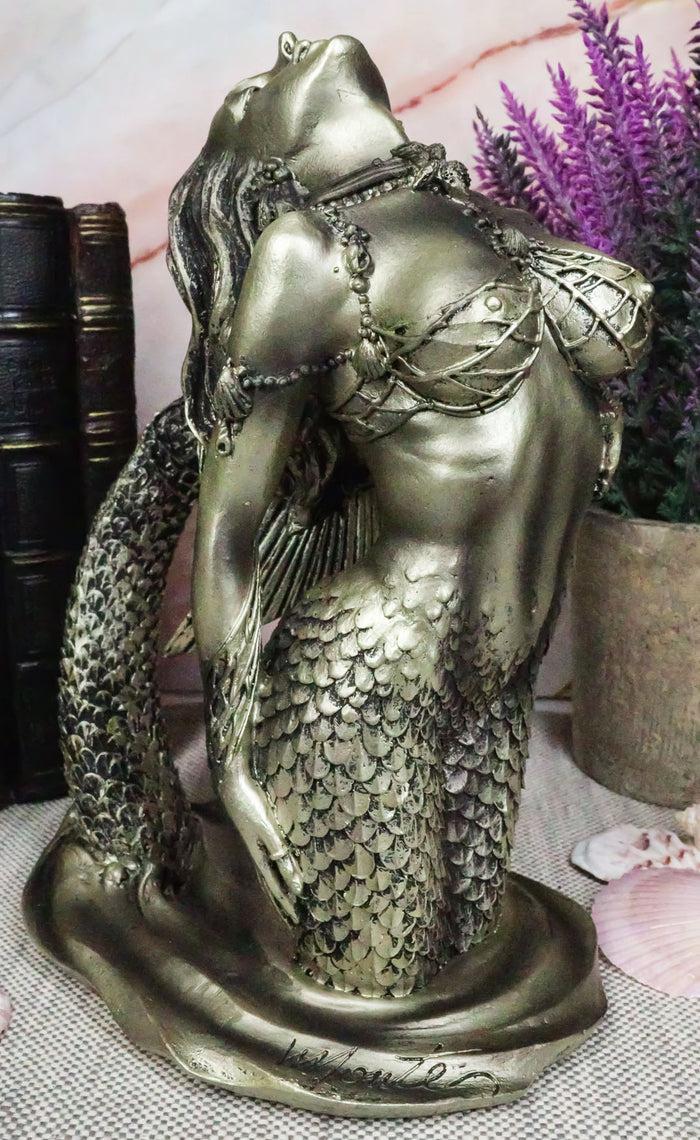 ebros gift Nautical Seductive Siren of The Seas Nude Mermaid Rising Out Of Waters Figurine