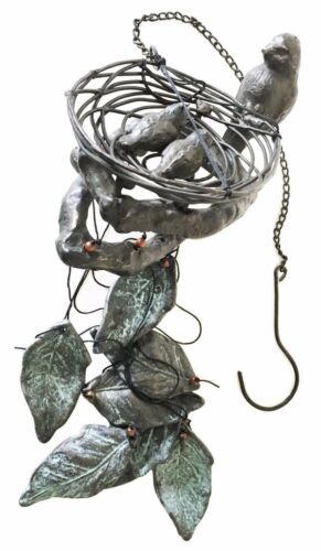 Ebros Gift Nesting Mother Bird With Chicks Aluminum Resonant Wind Chime Patio Garden Decor