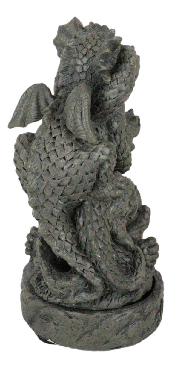 Ebros Gift No Smoking See Hear Speak No Evil Whimsical Dragons Backflow Incense Burner