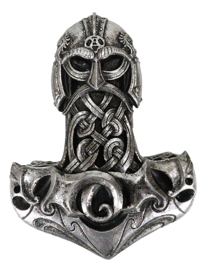 Ebros Gift Norse Runes Coat Of Arms Heraldry Thor Hammer Mjolnir Decorative Jewelry Box