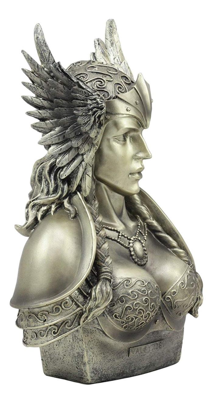 Ebros Gift Norse Viking Poetic Edda Goddess Valkyrie Bust Statue 11"H Odin's Iron Maiden