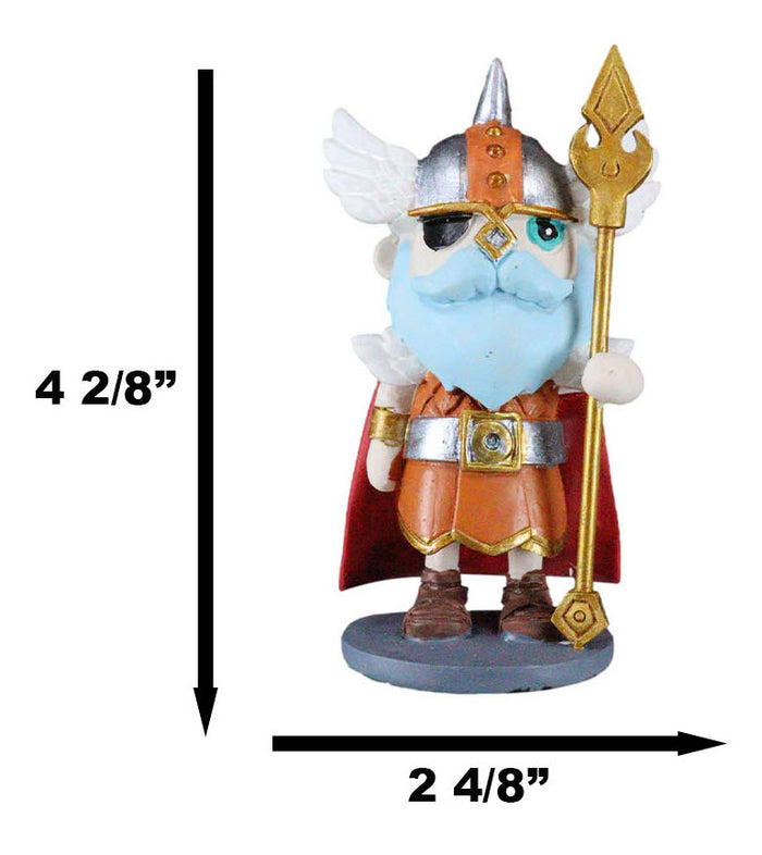 Ebros Gift Norsies Collector Odin The Alfather Raven King Of Asgard Valhalla Small Figurine