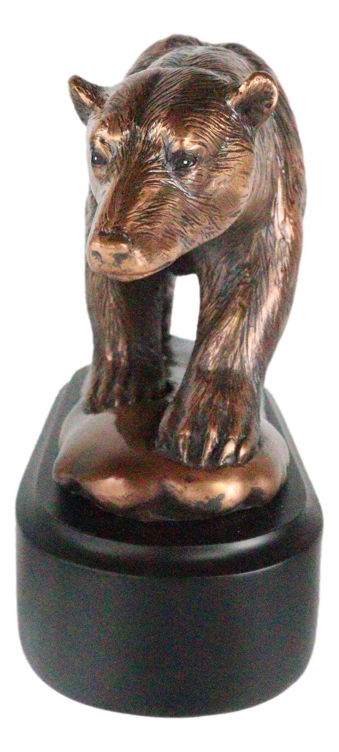 Ebros Gift North Pole Arctic Circle Wildlife Roaming Polar Bear Figurine With Black Base