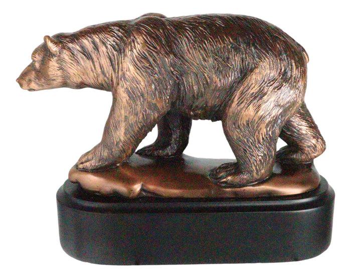 Ebros Gift North Pole Arctic Circle Wildlife Roaming Polar Bear Figurine With Black Base