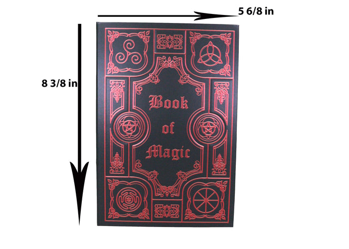Ebros Gift Occultic Sacred Symbols Gothic Book Of Magic Embossed Blank Page Journal Book