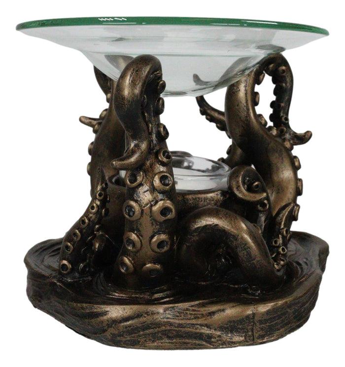 Ebros Gift Ocean Kraken Giant Octopus Oil Warmer Or Wax Tart Burner Candle Holder Statue