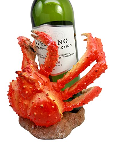 ebros gift Ocean Marine Giant Spider Anthropod Crab Wine Bottle Holder Caddy