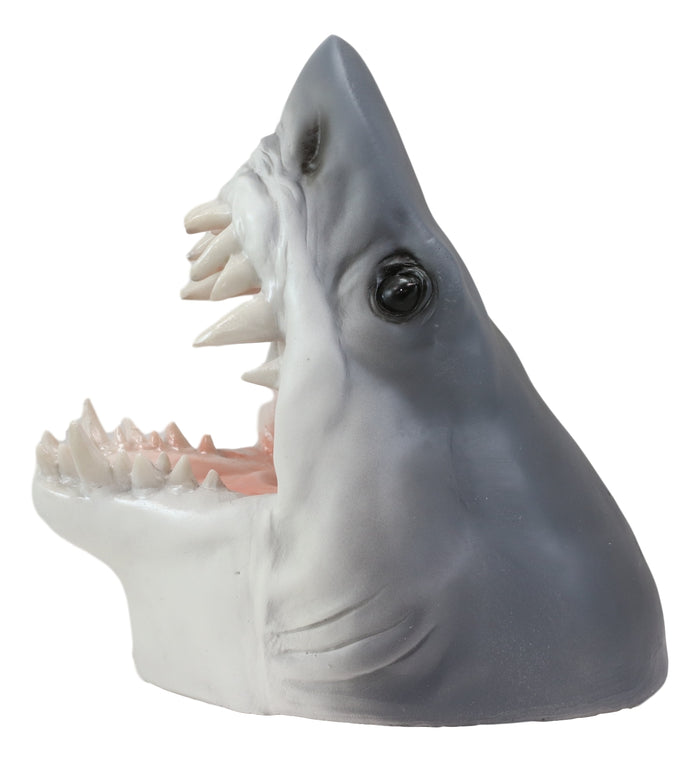 Ebros Gift Ocean Marine Prehistoric Megalodon Shark Jaws And Teeth Wine Holder Caddy Statue
