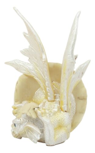 Ebros Gift October Birthstone Dragon Egg Statue Opal Gem Birthday Dragon Hatchling Figurine