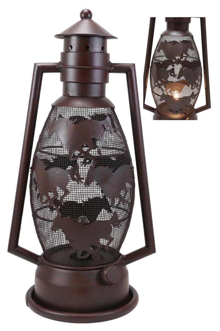 Ebros Gift Old Fashioned Rustic Western Horses Electric Metal Lantern Lamp Or Shadow Caster