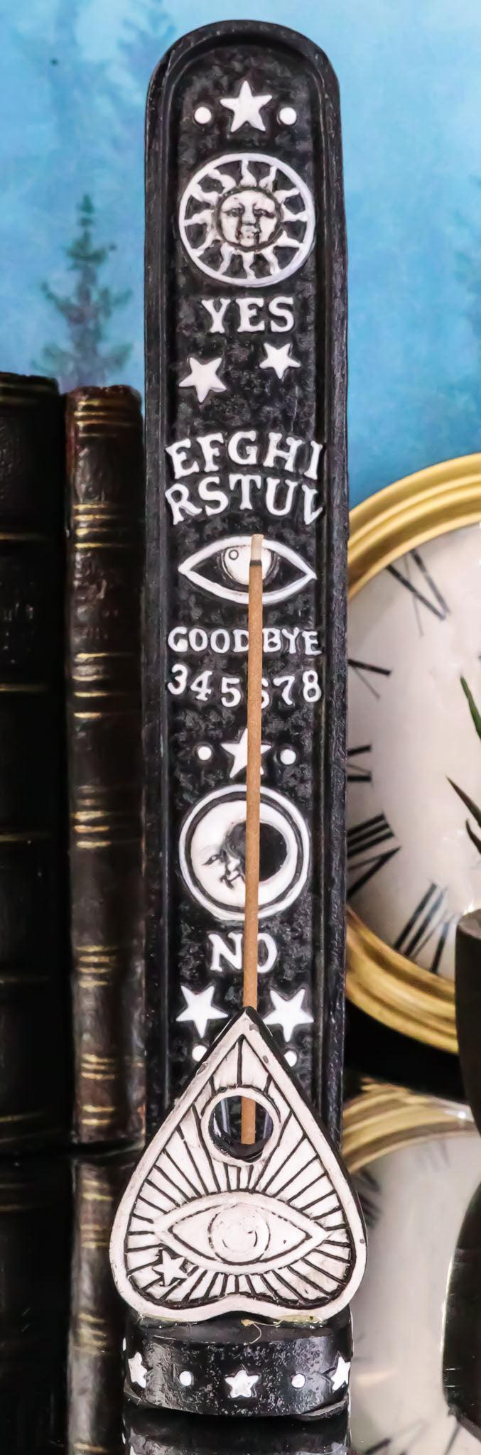 ebros gift Ouija Spirit Trance Board With Evil Eye Planchette Tower Incense Stick Holder
