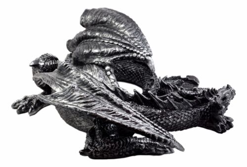 Ebros Gift Oversized Slumbering Smaug Dragon Statue 19.5"L Medieval Mythical Fantasy Decor
