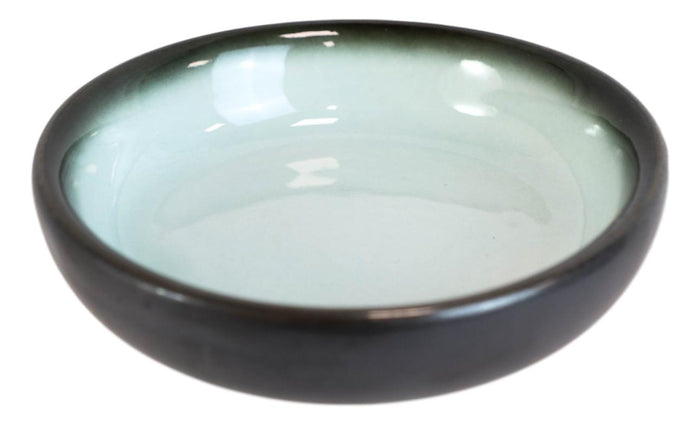 Ebros Gift Pack Of 10 Ceramic Zen Blue Ponzu Soy Sauce Oil Condiment Round Dishes Holder