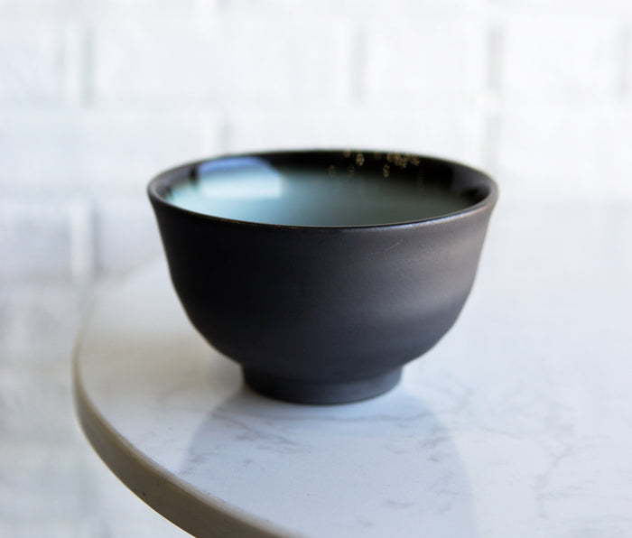 ebros gift Pack Of 10 Ceramic Zen Blue Swirl Appetizer Salad Soup Dessert Rice Bowls 10oz