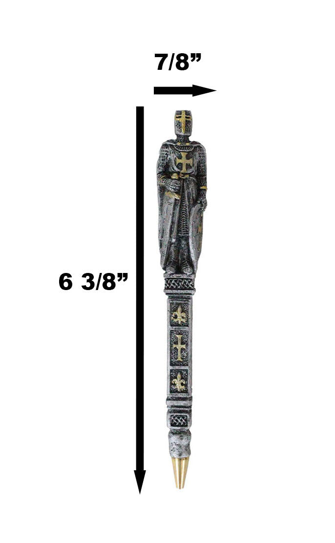 Ebros Gift Pack Of 12 Medieval Crusader Knights Of The Cross Writing Pens Office Stationery