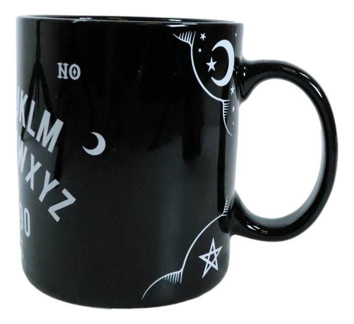 Ebros Gift Pack Of 2 Black Wicca Occult Magic Spirit Talking Board Porcelain Coffee Mugs