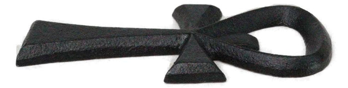 Ebros Gift Pack Of 2 Cast Iron Black Egyptian Hieroglyph Ankh Key Hand Bottle Openers