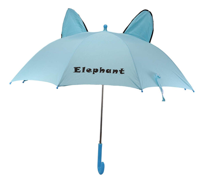 Ebros Gift Pack Of 2 Children Kids Animated 3D Pop Up Blue Safari Elephant Umbrella 33"Dia