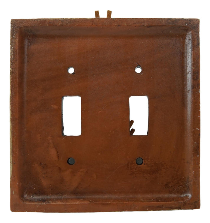 Ebros Gift Pack Of 2 Southwestern Tribal Navajo Branchwood Double Toggle Switch Wall Plates