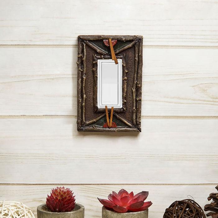 Ebros Gift Pack Of 2 Southwestern Tribal Navajo Branchwood Single Gang Rocker Wall Plates