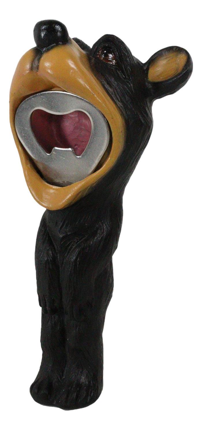 Ebros Gift Pack Of 2 Western Comical Forest Black Bear Soda Beer Hand Bottle Cap Openers