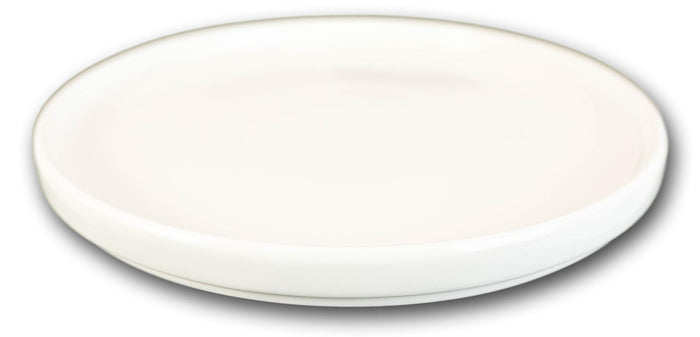 Ebros Gift Pack Of 3 Kitchen Dining Modern White Large Coupe Dinner Lunch 9.5"D Plates