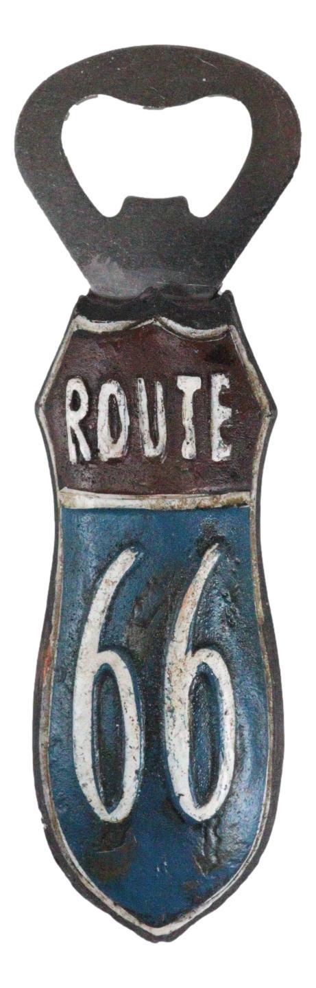 Ebros Gift Pack Of 3 Vintage Route 66 Highway Sign Nostalgic Hand Bottle Cap Opener Novelty