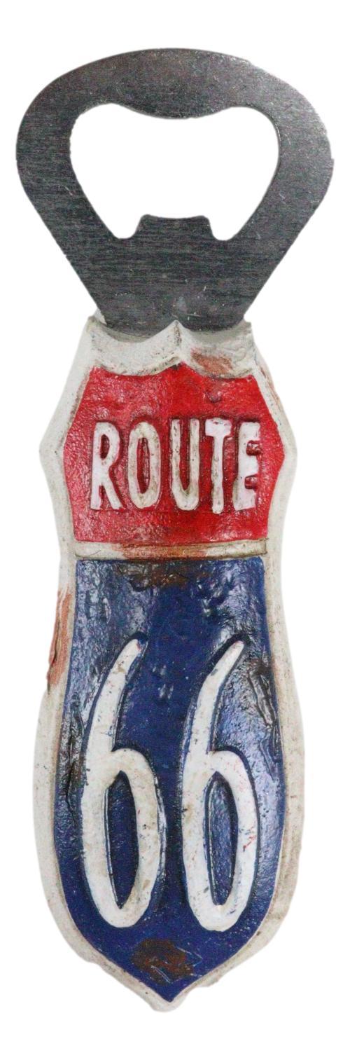 Ebros Gift Pack Of 3 Vintage Route 66 Highway Sign Nostalgic Hand Bottle Cap Opener Novelty