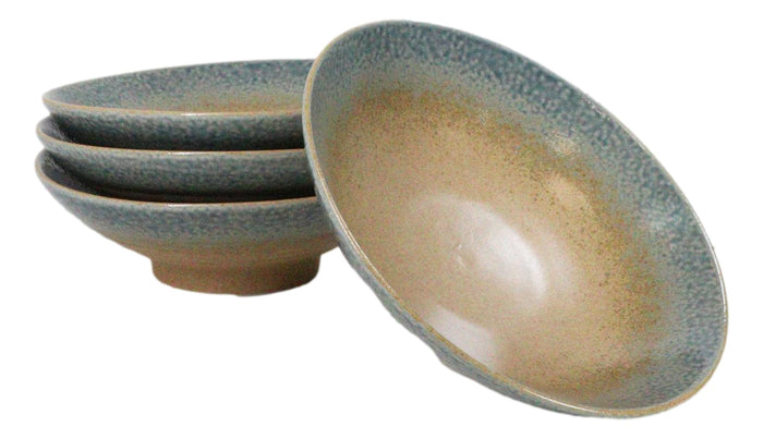 Ebros Gift Pack Of 4 Blue River Ao Nagashi Collection Large Ramen Soup Dinner Bowl 36oz