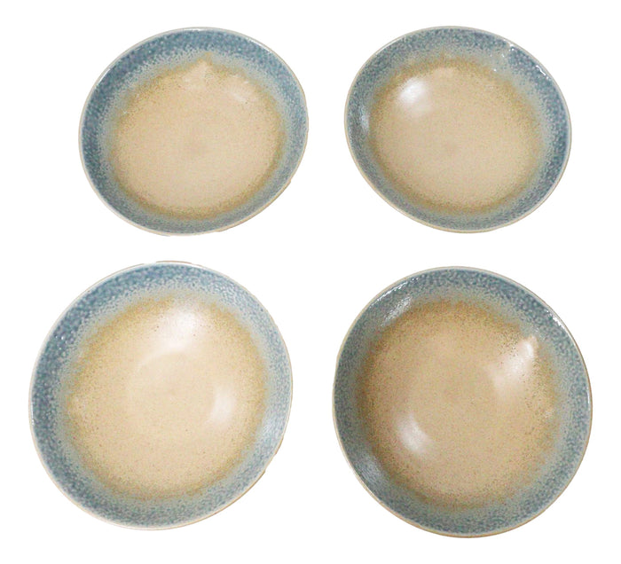 Ebros Gift Pack Of 4 Blue River Ao Nagashi Collection Large Ramen Soup Dinner Bowl 36oz
