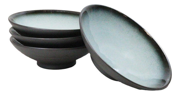 Ebros Gift Pack Of 4 Blue Sky And Stars Seikai Collection Large Ramen Soup Dinner Bowl 36oz