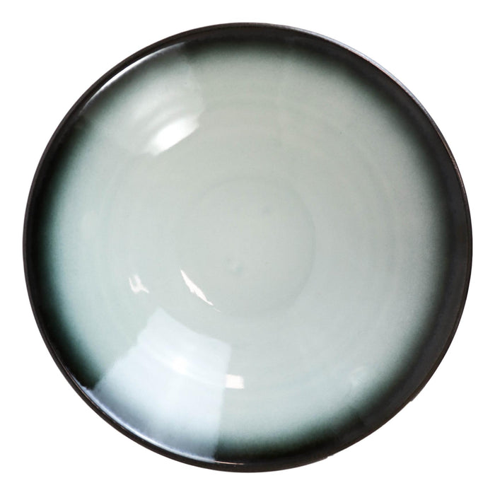 Ebros Gift Pack Of 4 Ceramic Zen Blue Dinner Entree Soup Deep Plates Or Shallow Bowls 36oz