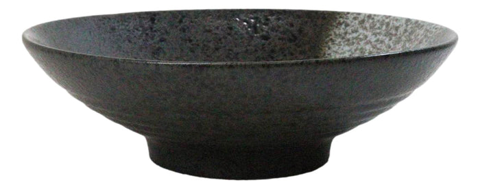Ebros Gift Pack Of 4 Charcoal Grey Tone Hakumu Collection Large Ramen Soup Dinner Bowl 36oz