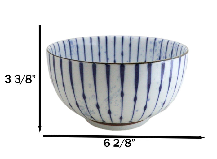 Ebros Gift Pack Of 4 Fubuki Tokusa Made In Japan Ramen Soup Rice Salad Medium Bowls 32oz
