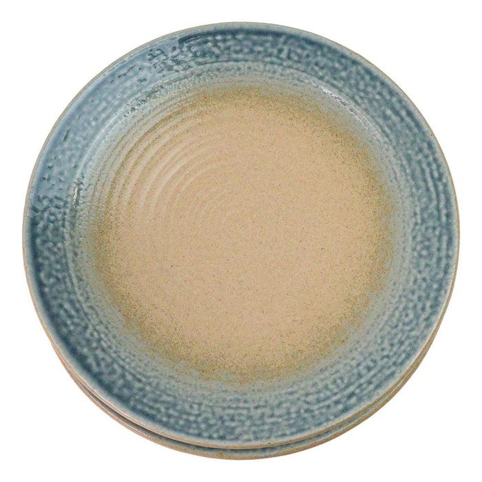 Ebros Gift Pack Of 5 Blue River Ao Nagashi Collection Large Round Dinner Plates 10" D