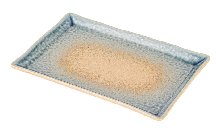 ebros gift Pack Of 5 Blue River Ao Nagashi Collection Rectangular Sushi Plates 7.75" L