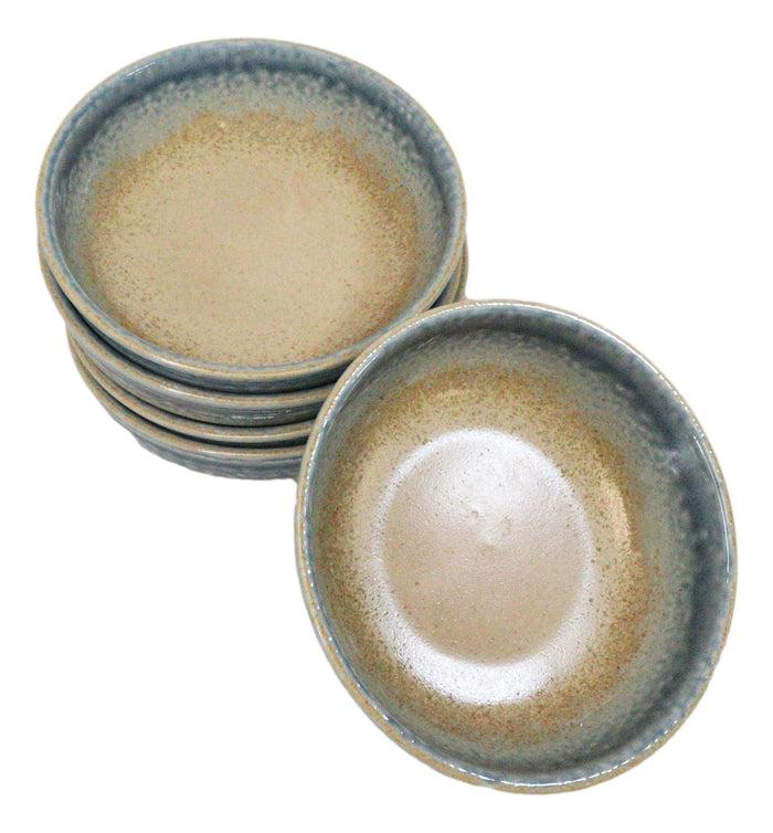 Ebros Gift Pack Of 5 Blue River Ao Nagashi Collection Shallow Bowl Or Deep Plates 10oz