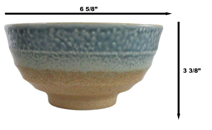 Ebros Gift Pack Of 5 Blue River Ao Nagashi Medium Soup Salad Rice Donburi Poke Bowls 24oz
