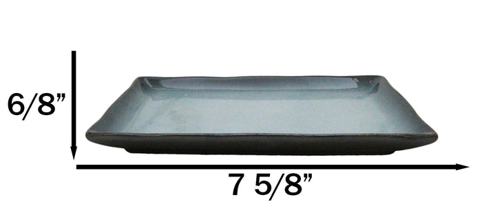 Ebros Gift Pack Of 5 Blue Sky And Stars Seikai Collection Rectangular Sushi Plates 7.75" L
