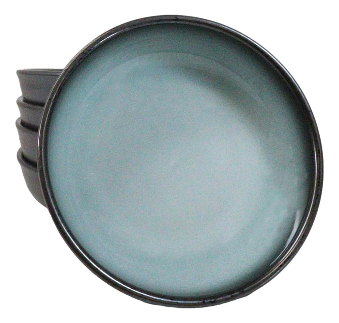 Ebros Gift Pack Of 5 Blue Sky Seikai Collection Shallow Bowl Or Deep Plates 10oz Serveware