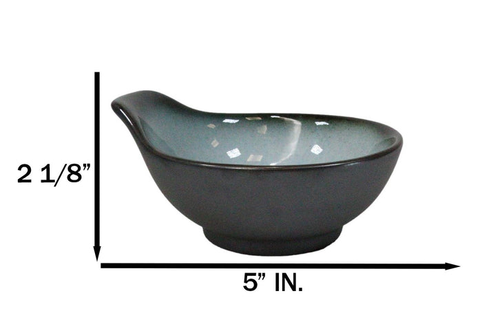 Ebros Gift Pack Of 5 Blue Sky Stars Seikai Small Ponzu Miso Soup Bowls With Handle 5oz